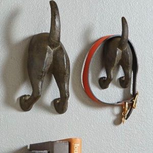 New! Adorable hooks a haped like dog tails